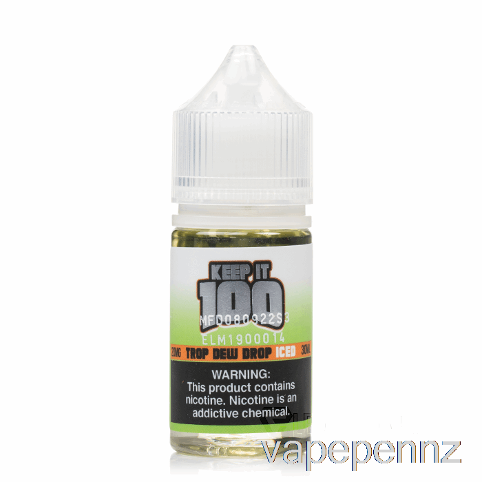 Iced Trop Dew Drop - Keep It 100 Salts - 30mL 20mg VAPE NZ